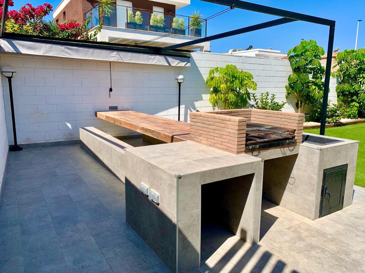 9 Moderna Villa Independiente -Jacuzzi- Gran Alacant Puerto Marino Eksteriør billede